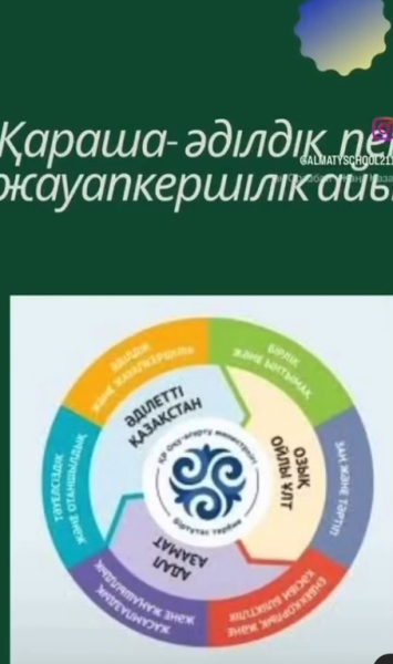 Ұлытау облысы, Жаңаарқа ауданы, “Атасу жалпы білім беретін” КММ Апта дәйексөздері 