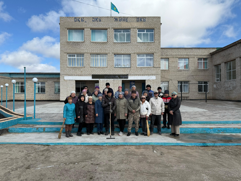 Ынтымақ ЖББМ -де 5.04.2025 ж күні мектепішілік сенбілік өтті. 