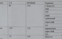 02қыркуйек 2024жыл. Ас мәзірі.