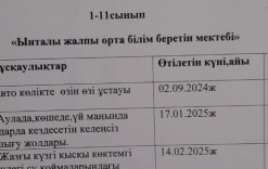 Оқушыларды тәртіп пен қауіпсіздік ережелері бойынша нұсқаулықты тіркеу журналы 2024-25оқу жылы